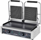 thumbnail of Parilla de contacto doble ranurada y lisa, acero inoxidable, 21 x 57 x 39 cm, temperatura hasta 300°C, 3,6 kW, 10593 Vaiotec