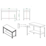 thumbnail of Mesa de trabajo con estante acero inoxidable EASYLINE 850 x 1400 x 600 mm 10088 Vaiotec