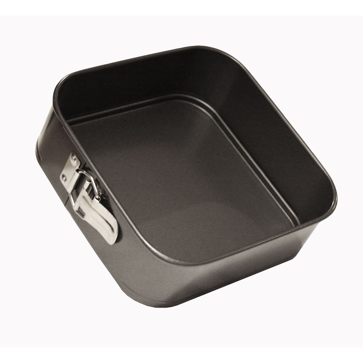 Baumalu Moule carré à charnière 24x24x10 cm acier revêtu noir Sucre et Gourmandises 451315