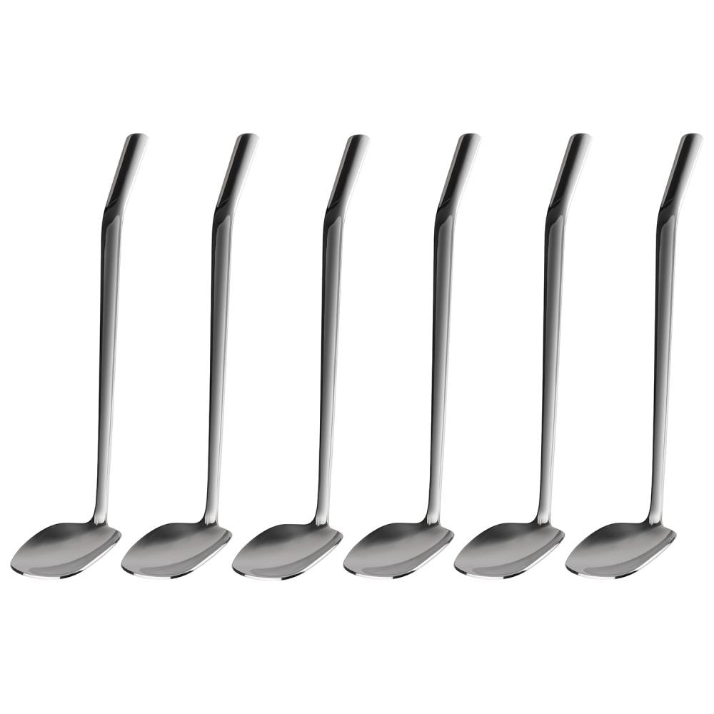 APS 75930 Löffel "ELEVATE", 6er-Set, 18/8 Edelstahl (hochglanzpoliert), Gesamtlänge 13,5 cm, Löffelmaß 3 x 3,2 cm