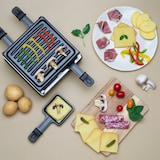 thumbnail of Wëasy Raclette Gerät und Grill LUGA40, 4 Personen, Antihaftbeschictung, 600 W,  Edelstahl, schwarz
