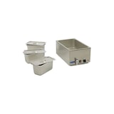 thumbnail of Bain-marie électrique professionnel - 3 x GN 1/3 - avec robinet de vidange - Bacs GN inclus | Maxima