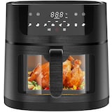 thumbnail of Heißluftfritteuse 9L mit Großes Sichtfenster | Friteuse Airfryer ohne Öl mit Digitalem Led Touchscreen, 8 Programmen, Shake-Modus, 1800W, Rezeptbuch