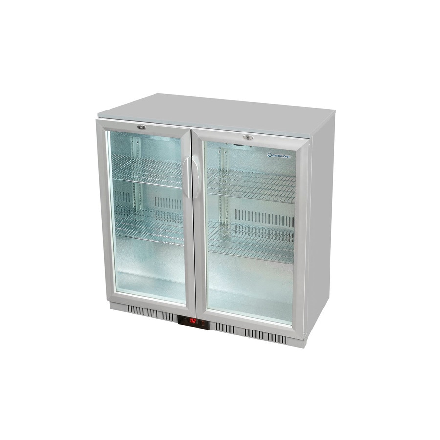 Gastro-Cool Kühltheke / Untertheken-Kühlschrank - Flügeltür - Silber / 200l - GCUC200