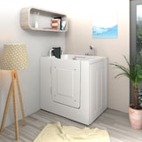 thumbnail of Senioren Sitzbadewanne Sitzwanne Badewanne mit Tür S02-A-L 78x100 cm