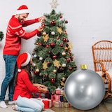 thumbnail of WellHome - Bola de Natal Inflável Prateada Ø6,5cm com Ventosa e Acessórios