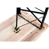 thumbnail of Set Birreria Tavolo + 2 Panche 80x220 cm in Legno Naturale Richiudibile Salvaspazio fino a 10 persone