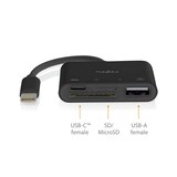thumbnail of Nedis USB-Hub - 1x USB-C - 1x USB A / 1x USB-C - 4-Port port(s) - USB 2.0 - Stromversorgung über USB - SD & MicroSD