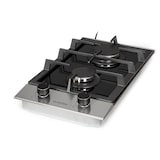 thumbnail of Alchemist Domino Gaskochfeld 2-flammig Aluminium-Brenner Glaskeramik Silber