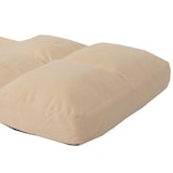 thumbnail of Bodensessel HWC-N45, Schlafsessel Klappsessel Funktionssessel, Schlaffunktion faltbar Stahlrahmen Samt ~ beige