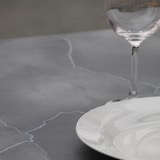 thumbnail of Restootab - Mesa 120x70cm - Modelo redondo - base branca - lua azul