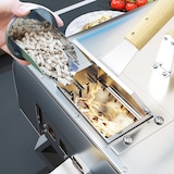 thumbnail of Outsunny mini horno de pizza exterior portátil de acero inoxidable con piedra refractaria pala patas plegables mangos de madera termómetro y bandeja