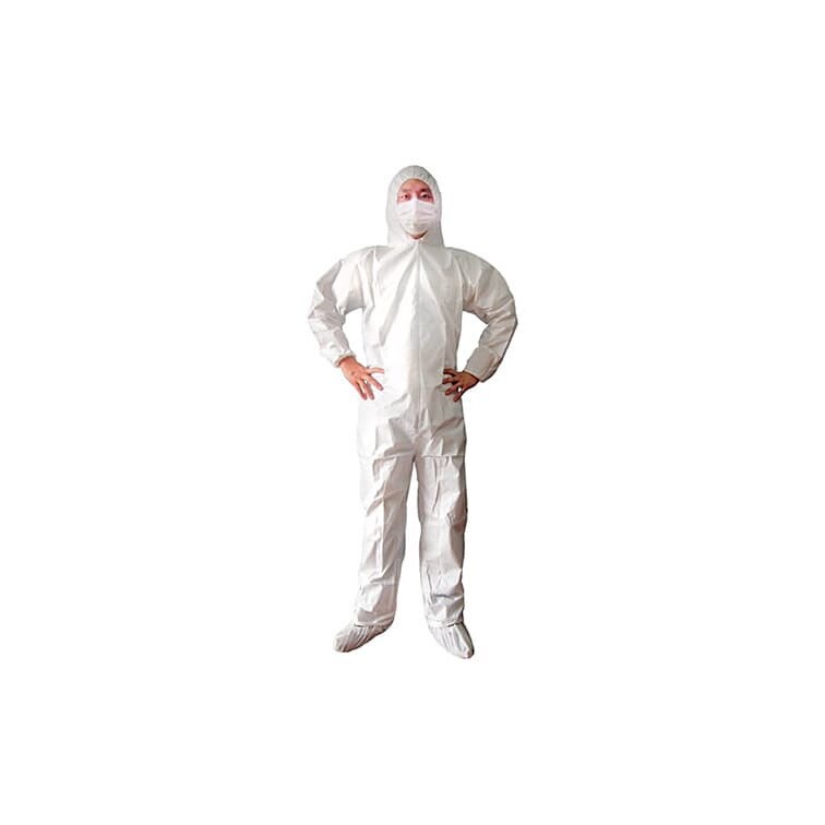 MONOUSO - Mono TST PP Plastificado Capucha y Cierre Cremallera Talla XL (1 Ud)