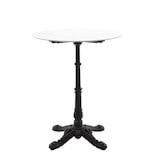 thumbnail of METRO PROFESSIONAL Mesa de comedor gastro, acero/piedra, aspecto mármol, Ø 60 cm x 74 cm, redonda, blanco