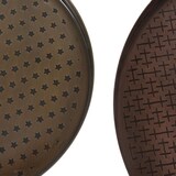 thumbnail of Set de 2 plateaux décoratif Ali -  Multicolore  Métal Amadeus 15.00x15.00 cm