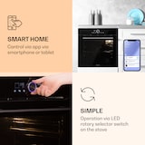 thumbnail of Illuminosa Smart Einbaubackofen 2800W 11 Funktionen App-Steuerung Schwarz