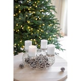 thumbnail of Adventskranz Milano, Edelstahl glänzend vernickelt, Ø 28 cm, für Stumpenkerzen ø 6 cm