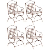 thumbnail of Set di 4 sedie Lotta antico marrone