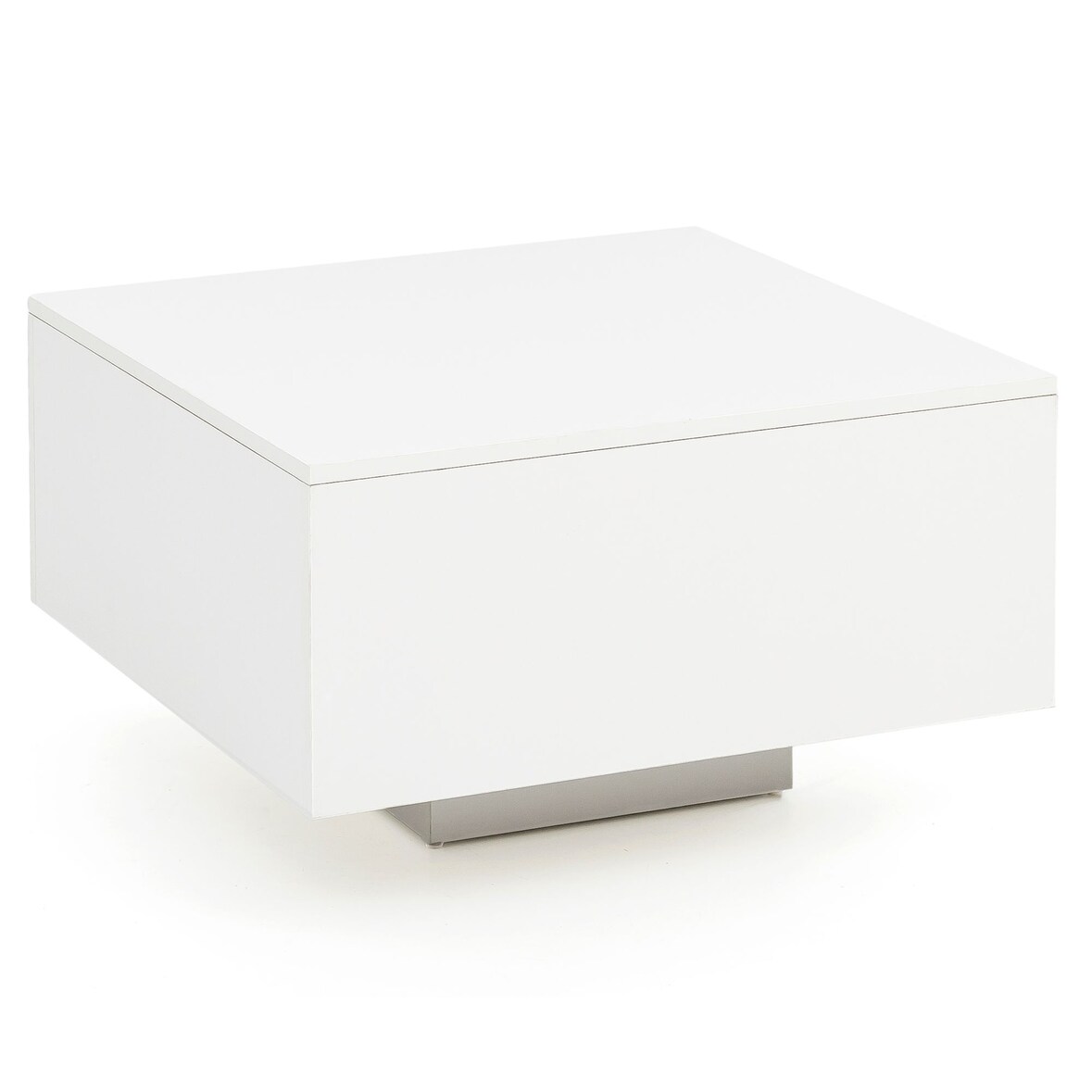 Holz Couchtisch, Stilvoller Wohnzimmer C-Tisch im puristischen Design. 60x60x35 cm | Kadima Design