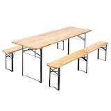 thumbnail of Lot de 10 Set Brasserie table et banc 220 cm - Oviala