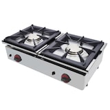 thumbnail of EURAST - Fornello a gas 2 fornelli da tavolo - 800x450x240 mm - 11,6 Kw - 44126C08