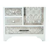 thumbnail of Apotheker Kommode HWC-J48, Schrank Schubladenkommode, Holz Schubladen, Shabby-Look Vintage 150x81x40cm, weiß-braun