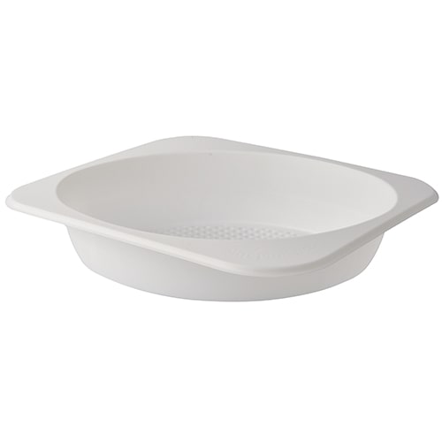 PAPSTAR 50 Suppenschalen, C-PLA "pure" 500 ml 4 cm x 23 cm x 18 cm weiss mit Anfasser