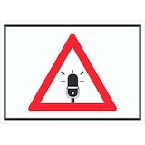 thumbnail of Achtung Audioüberwachung Schild Symbol A0 (841x1189mm)