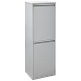 thumbnail of ARREGUI Basic CR202-B Cubo de basura y reciclaje de acero de 2 cubos, mueble de reciclaje, 2 x 17 L (34 L), gris claro
