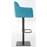 thumbnail of Lot de 2 tabourets de bar Damaso en tissu Noir/Turquoise