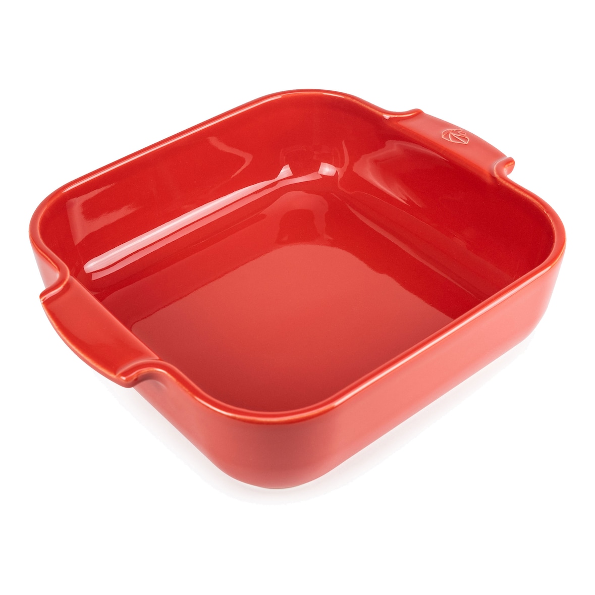 PEUGEOT Keramik Auflaufform APPOLIA 28cm Quadratisch Rot Spülmaschinenfest