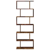 thumbnail of vidaXL Raumteiler-Bücherregal 6 Etagen Räuchereiche 70x24x193 cm