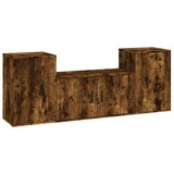 thumbnail of vidaXL 3-tlg. TV-Schrank-Set Räuchereiche Holzwerkstoff