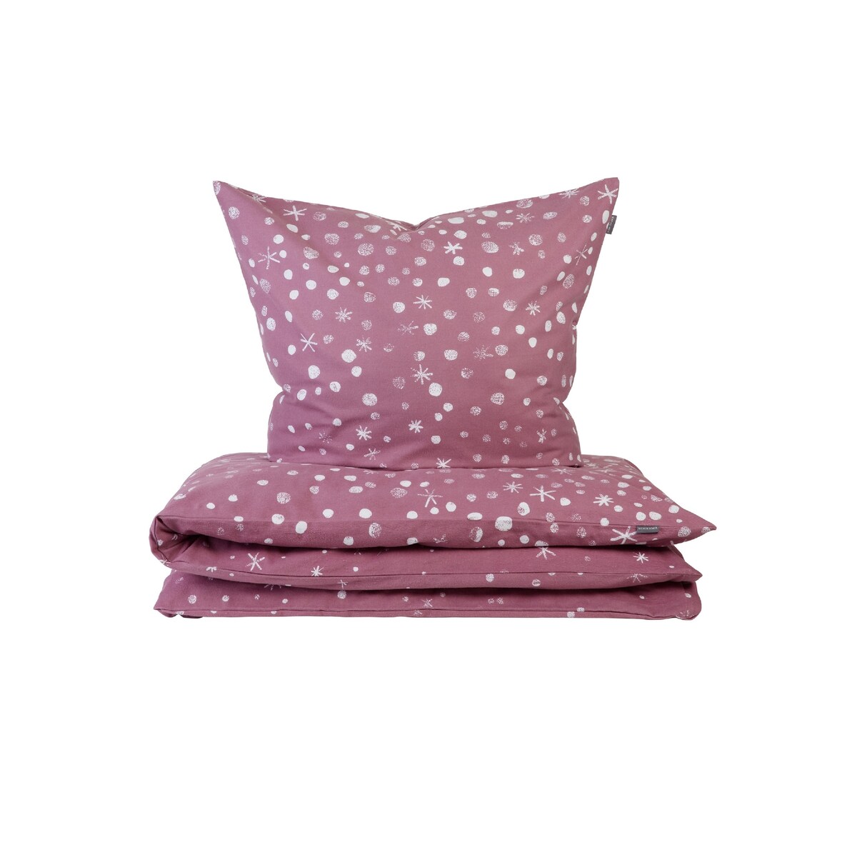 Schiesser Bettwäscheset Runa - Feinbiber - 2-teilig - 155 x 220 cm - Rosa