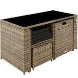 thumbnail of tectake Conjunto de ratán Palermo   natural - 403563