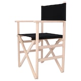 thumbnail of WellHome - Sedia Sunset rifinita senza vernice-tela nera 51x46x86 cm