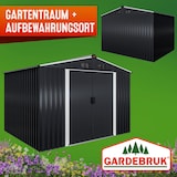 thumbnail of GARDEBRUK® XXL Metall Gerätehaus 5m² mit Fundament anthrazit