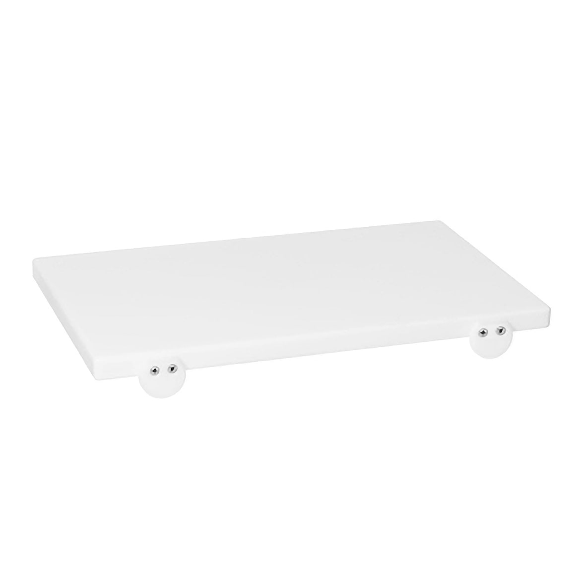 Professionele Snijplank van Polyethyleen, Wit, Cm 50x30 Hoog 2 cm, Met Rand
