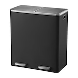 thumbnail of Kitchen Move Papelera de pedal de reciclaje MAJOR negro 60L Acero inoxidable Negro