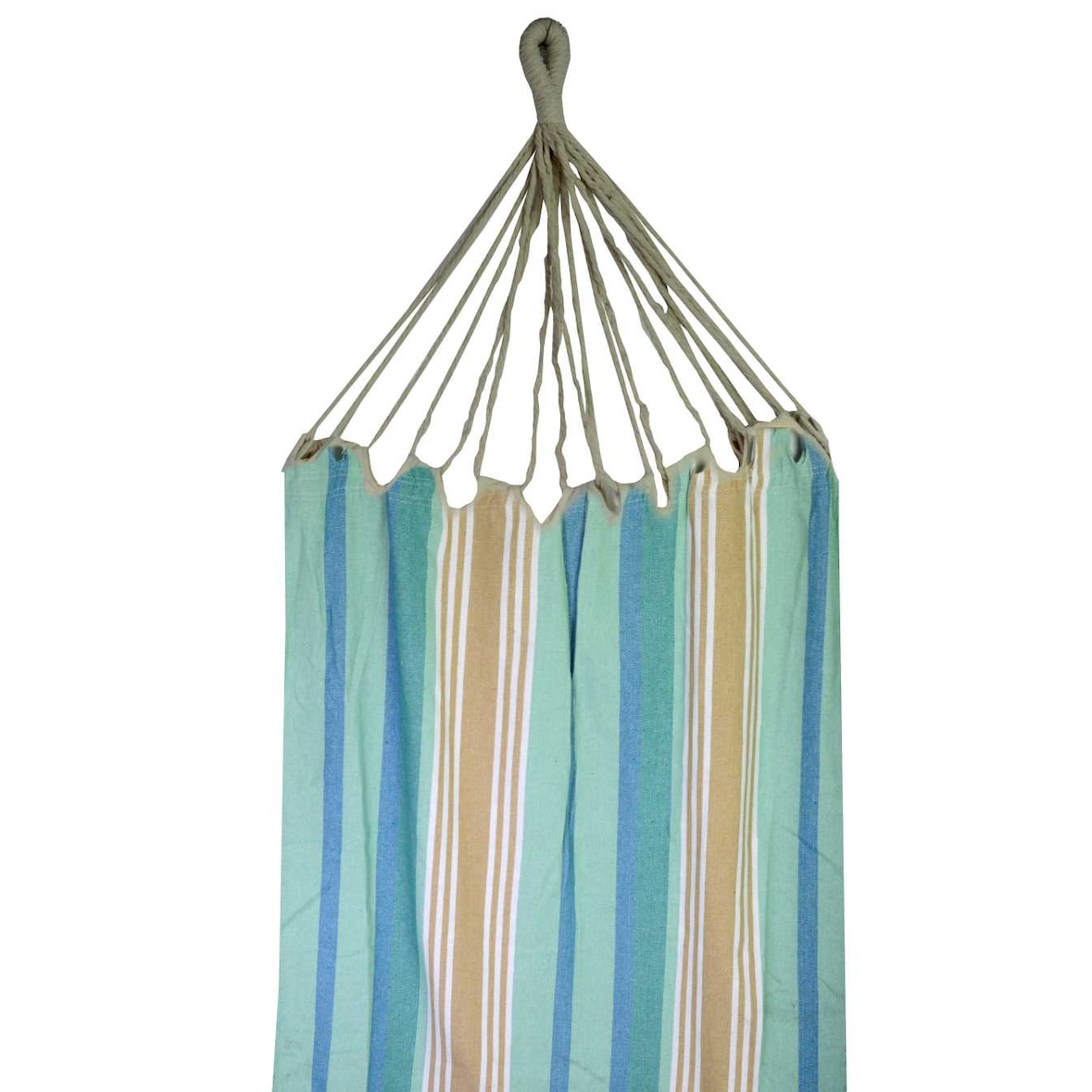 Vacchetti Amaca tessuto righe verde acqua con sacca cm200x100