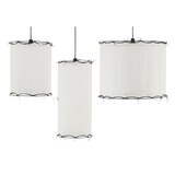 thumbnail of Aubry Gaspard - Abat-jour en coton blanc - Ø 30 H 60 cm