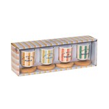 thumbnail of Coffret de 4 tasses et sous-tasses Beach Club 10 cl -  10.00 cl Multicolore Rond Porcelaine Table Passion 6.40x5.60 cm