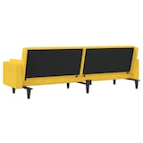 thumbnail of vidaXL Schlafsofa 2-Sitzer mit 2 Kissen Gelb Stoff