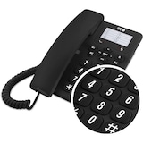 thumbnail of SPC Original - Telefone fixo de secretária ou de parede, teclas grandes, 3 memórias directas, volume de toque extra alto - Preto