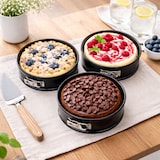 thumbnail of 3er Set Springform rund schwarz Ø 12,5 cm Airfryer Backofen PFAS-frei bis 230 °C