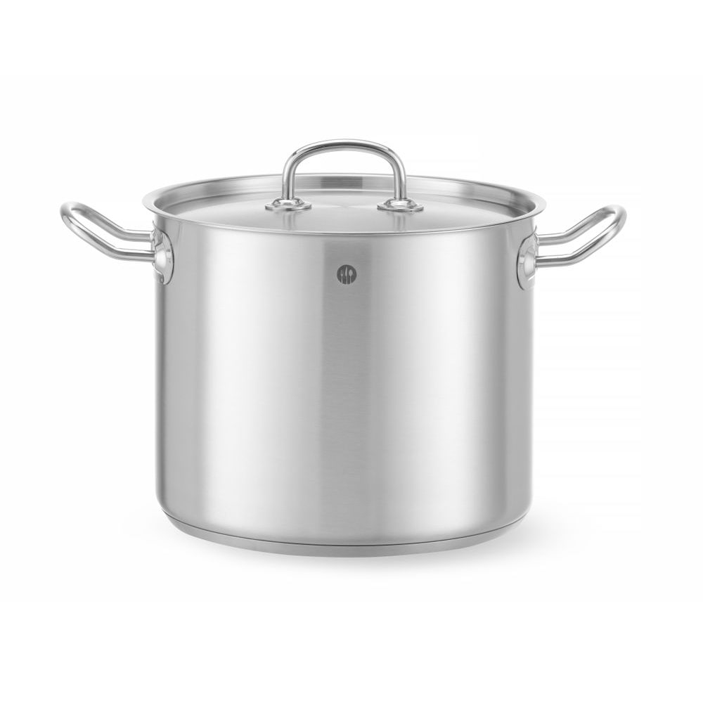 HENDI Kochtopf, hoch - mit Deckel, Kitchen Line, 9L, ⌀240x(H)200mm