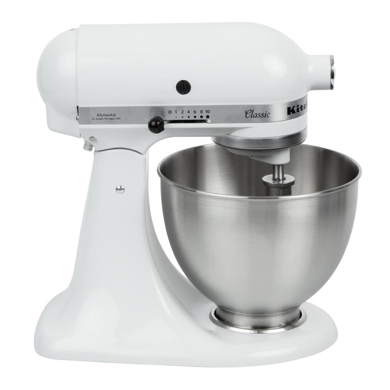 KitchenAid  Profi-Küchenmaschine K45 5K45SSEWH mit 4,28 Liter in weiß