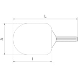 thumbnail of Utensílios de cozinha. Pega de pizza lisa com cabo curto em aço inoxidável