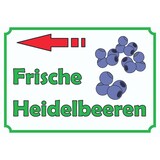 thumbnail of Verkaufsschild Schild Heidelbeeren links A3 (297x420mm)