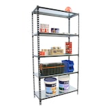 thumbnail of SimonRack Estante metálica, 1800x900x500 mm, 5 níveis, prateleira metálica, 180 kg no ponto de flexão, Antrazit/Galvanizado - Simonclick